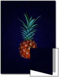 Pineapple on Royal Blue Background
