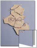 Broken Plaster Map of Iraq