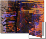 Abstract Image in Black  Blue  and Red
