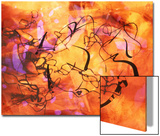 Abstract Image in Red  Yellow  and Black