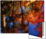 Reflection of Red Maples and Blue Sky in Creek  Sedona  Arizona  USA