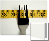 Close-Up of Fork with Measuring Tape
