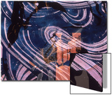 Abstract Image in Blue  Orange  and Purple
