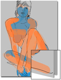 Woman Relaxes in Pin-Up Pose