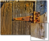 Close-Up of Rusted Door Hinge