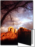 Sunset Sky over Cathedral Rock  Sedona  Arizona  USA