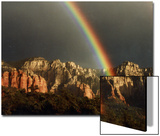 Rainbow over Crimson Cliffs  Sedona  Arizona  USA
