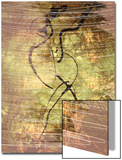 Abstract Image in Green  Yellow  and Black