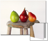 Still Life of 3 Pears on a Milk Stool