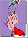 Illustration of Tender Love Heart and Lips
