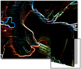Fingers Pick at Multicolor Guitar
