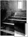 Glowing Doorway at Top of Exterior Stone Stairway