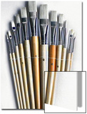 Set of Artist Paintbrushes Fan Out