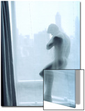 Nude Man Behind a Curtain