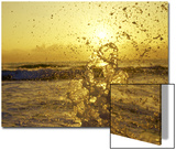 Water Splashing with Sun in the Background