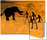 Hunt of Elephant in Quarry