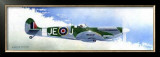 "Spitfire MK9" Pre-made-framed Framed Giclee Print