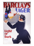 Barclay's Lager Advertisement for Light or Dark