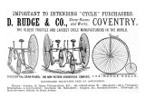 Advertisement for Cycles and Tricycles by D Rudge and Co