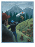 Elk Abducted by UFO 1999