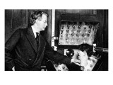 John Logie Baird  with Ventriloquist's Dummy Head