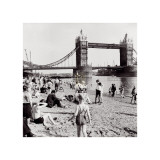 Londoners Relax on Tower Beach  c1952