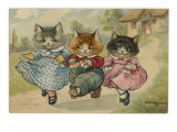 The Three Little Kittens Who Lost their Mittens' Dance Together Down a Country Lane