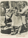 Travelling Barber  Turkey - Shaving a Customer