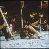 A Shaman Attempts to Heal a Sick Man by Driving Out Evil Spirits  at Mavaca  Venezuela