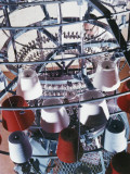 A Machine Collects Coloured Yarn onto Rolls