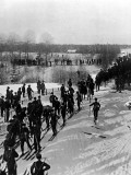Norwegian Ski Troops Near Christiania  1905