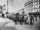German Infantry Entering Liege During World War I