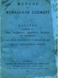 Manual of Workhouse Cookery  Cover