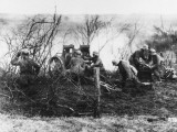 German Artillery Firing in Champagne  France During World War I