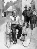 Royal Navy Sailor on a Tricycle  1891