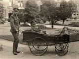 Patient on Trolley at Reading War Hospital  Berkshire