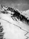 Italian Alpini Climbing Monte Adamello