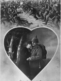 German Memory Card for Couple Depicting Victorious German Troops Routing their Enemy