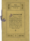 Menu from Halifax Union Board of Guardians' Dinner