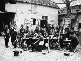 French Troops During a Meal in World War I