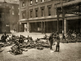 Soldiers at Euston Station During 1912 Railway Strike