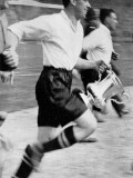 Dixie Dean  Everton Captain  with the FA Cup  1933