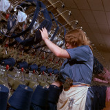 Checking Blue Woollen Threads