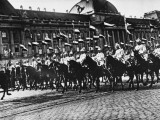 German Cuirassiers Returning from a Parade in Brussels During World War I