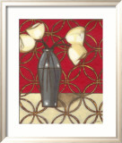 Composition in Red  Gold  Cream II