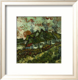 Cottages and Setting Sun