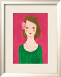 Girl with a Flower Hair Ornament
