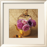 Roses  Teapot and Butterfly