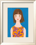 Girl Whose Hair Is Blown by the Wind