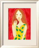 Girl Eating an Apple